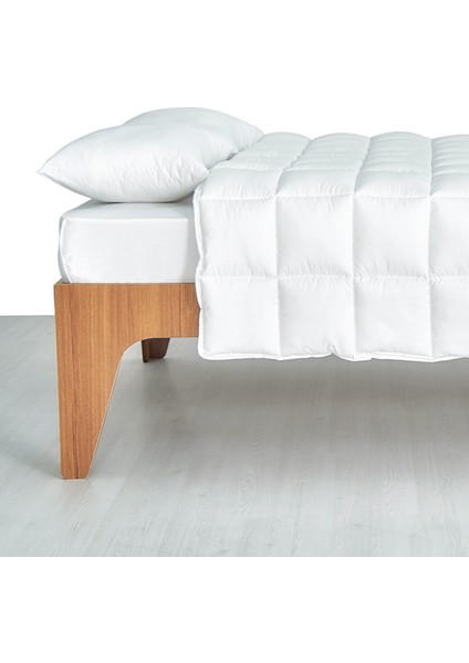 Yorgan Çift Kişilik Microfiber Dolgun Kare Desenli 195X215 cm fiyatları