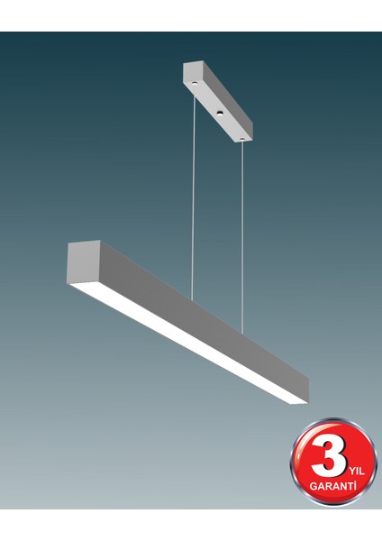 Lineer 100 cm - Ledli Modern Sarkıt Linear LED Avize Salon Mutfak Oturma Odası Yatak Odası Antre Hol Ofis LED