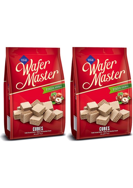 Wafer Master Cubes Fındık Kremalı Gofret 100 gr 2 Adet