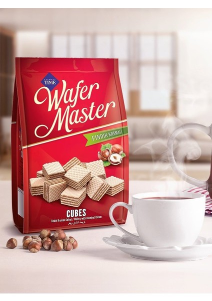 Wafer Master Cubes Fındık Kremalı Gofret 100 gr 2 Adet