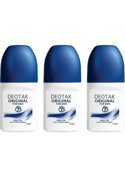 Original For Men Roll-On Deodorant 35 ml x 3 Adet