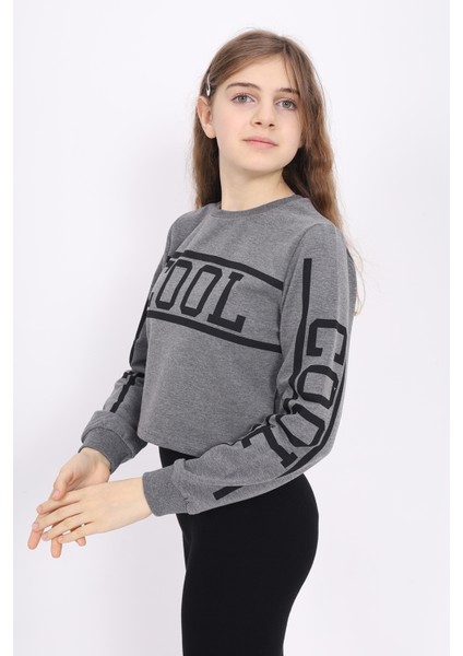 Toontoy Kız Çocuk Cool Baskılı Sweatshirt