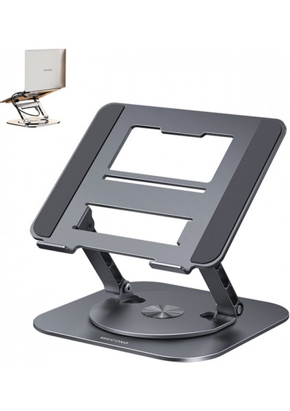 Mc LS928HUB 4in1 Masaüstü 360° Dönebilen Laptop Standı Hub​