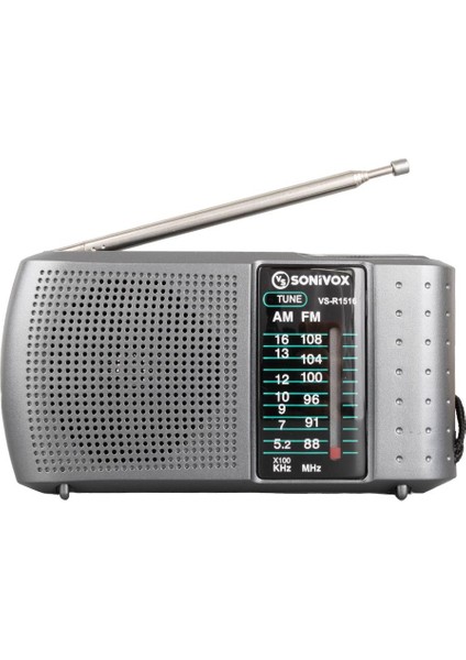 VS-R1516 GRİ RENK ANALOG RADYO