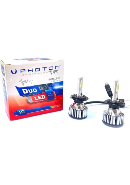 Duo H7 12-24V Şimşek Etkili LED Xenon Far Ampulü Seti