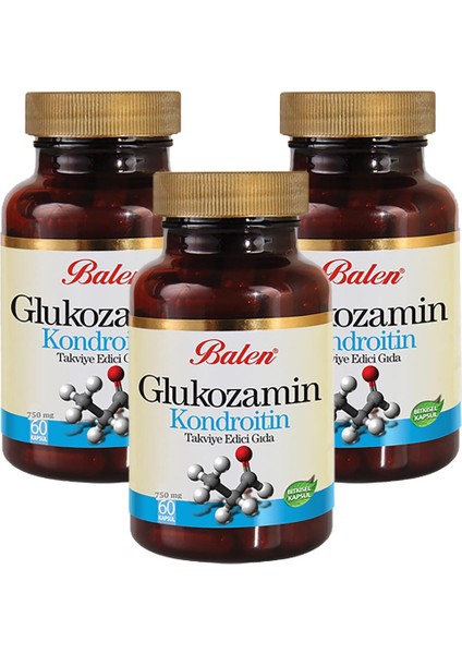 Glukozamin Kondroitin 675 mg 60 Kapsül x 3 Adet