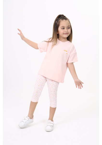 Toontoy Kız Çocuk Baskılı Kaprili Takım modelleri