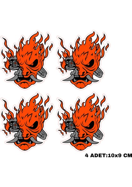 Fil Dışı Canavarı Motorsiklet Kask Araç Leptop Sticker