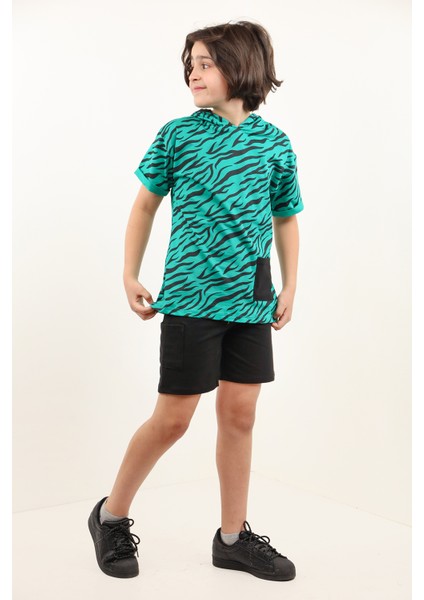 Toontoy Erkek Çocuk Desenli Şortlu Takım fiyatları