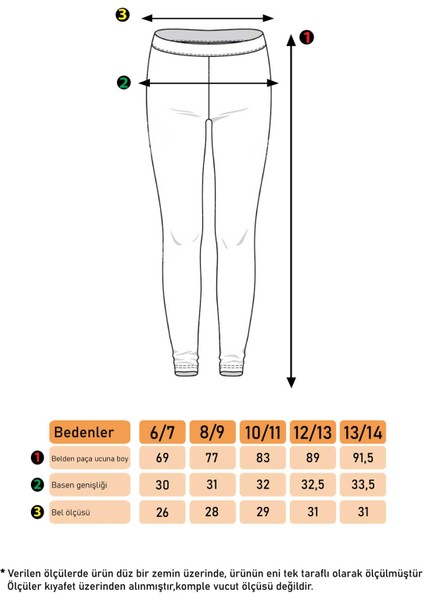 Toontoy Kız Çocuk Beli Lastikli Baskılı Tayt