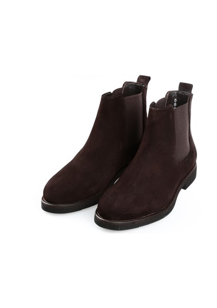 Erkek Deri Yandan Süet Özel Üretim Ortopedik Taban Kışlık Bot(Genuine Leather)