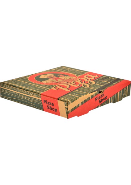 Pizza Kutusu 100'lü Paket Oluklu Karton Baskılı Ambalaj modelleri