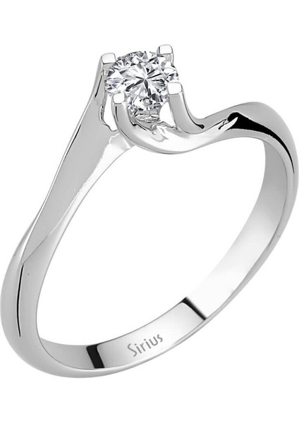 G Renk 0,30 Karat Pırlanta Tektaş Yüzük 0404R0169