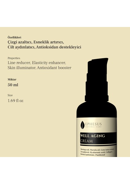 - Well Aging Cream, Esneklik Artırıcı Anti-Aging Krem fiyatları