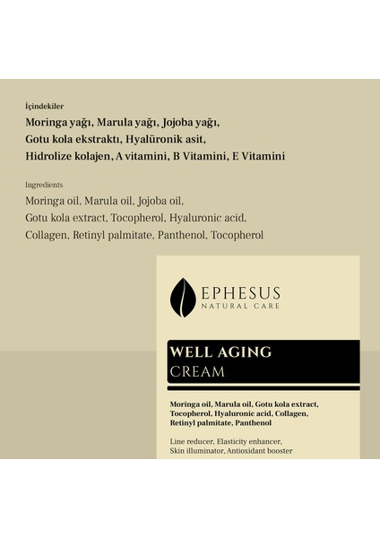 - Well Aging Cream, Esneklik Artırıcı Anti-Aging Krem fırsatları