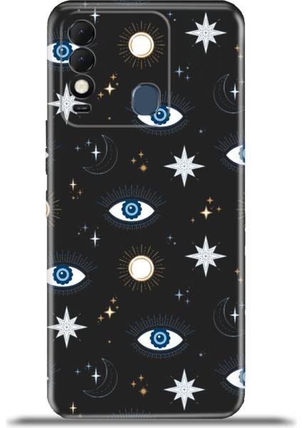 Tecno Spark 8t Kılıf Esnek Silikon Kamera Koruma 4K Desenli Özel Tasarım - All Seeing Eyes