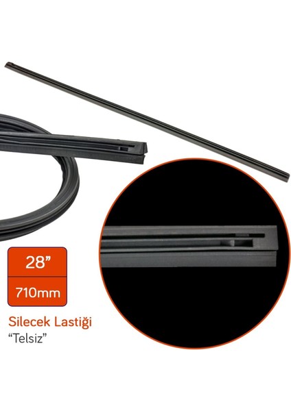 Telsiz 28 Inç / 710 mm Silecek Lastiği BR1351172