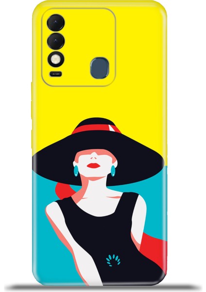 Tecno Spark 8t Kılıf Esnek Silikon Kamera Koruma 4K Desenli Özel Tasarım - Hepburn