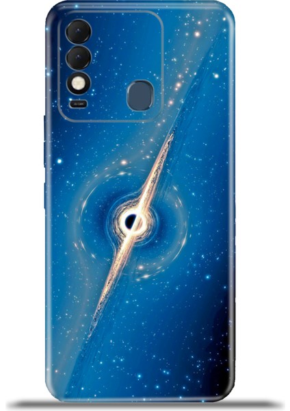 Tecno Spark 8t Kılıf Esnek Silikon Kamera Koruma 4K Desenli Özel Tasarım - Kara Delik