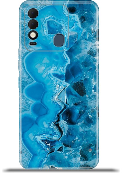 Tecno Spark 8t Kılıf Esnek Silikon Kamera Koruma 4K Desenli Özel Tasarım - Maldiv Ametist