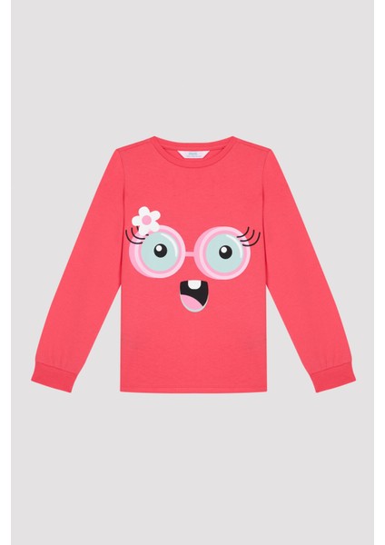 Kız Çocuk Pinky Eyes Uzun Kollu 2'li Pijama Takımı