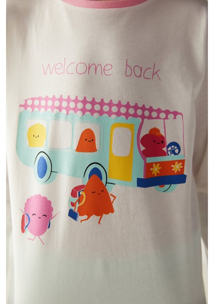 Kız Çocuk School Bus 2'li Pijama Takımı