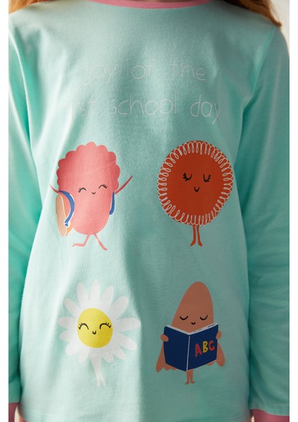 Kız Çocuk School Bus 2'li Pijama Takımı