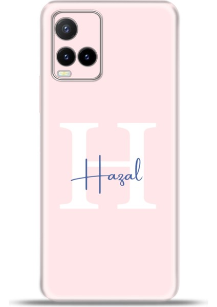 Vivo Y33S Kılıf Silikon Esnek Kamera Koruma Kişiye Özel Isim Harf Zao Pembe - H
