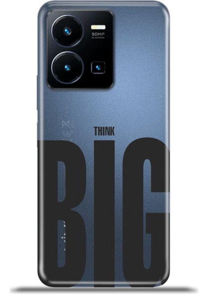 Vivo Y35 Kılıf Esnek Silikon Kamera Koruma 4K Desenli Özel Tasarım - Büyük Düşün
