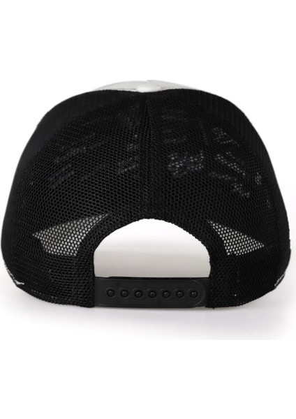 V1 Trucker Aslan - 7 Kod Logolu Beyaz-Siyah Şapka (Cap) indirimleri