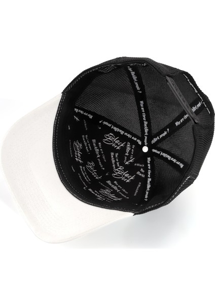 V1 Trucker Aslan - 7 Kod Logolu Beyaz-Siyah Şapka (Cap) modelleri