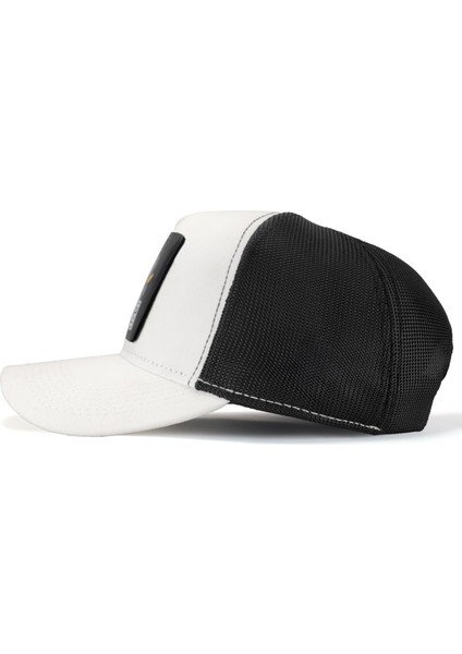 V1 Trucker Aslan - 7 Kod Logolu Beyaz-Siyah Şapka (Cap) fırsatları