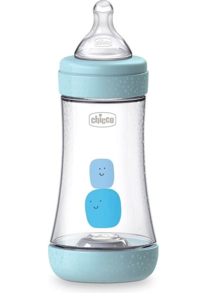 Perfect5 Antikolik Pp Orta Akış Biberon 240 ml - Mavi
