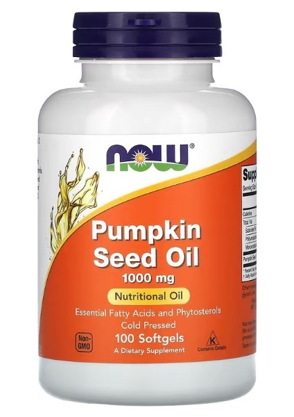 Pumpkin Seed Oil, 500 mg, 100 Softgels