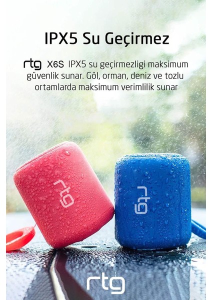 x6s Bluetooth Hoparlör Aux Sd Kart USB Taşınabilir Ses Bombası Kırmızı fiyatları