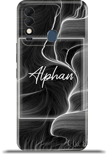 Tecno Spark 8t Kılıf Silikon Esnek Kamera Koruma Kişiye Özel Isim - Soyut Mermer