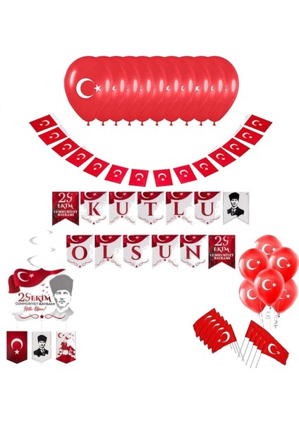 29 Ekim Cumhiriyet Bayramı Süslemeleri