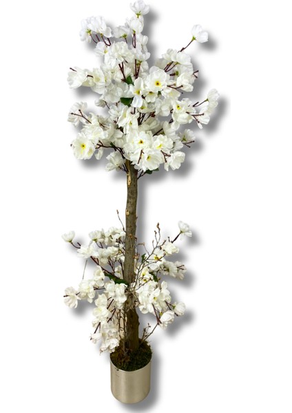 Beyaz Bahar Dalı 100 cm 12X12 Metal Saksı fiyatları