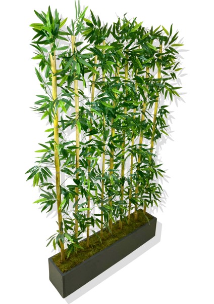Bambu Seperatör 180 cm 9 Adet Bambu 100 cm Antrasit Saksı modelleri