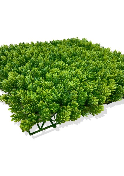 Yapay Çamdalı Bitki Duvar Kaplama 50X50 cm Açık Yeşil fırsatları
