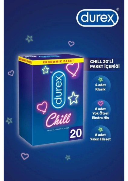 Durex chill Prezervatif 20'lu -Lvrs-57