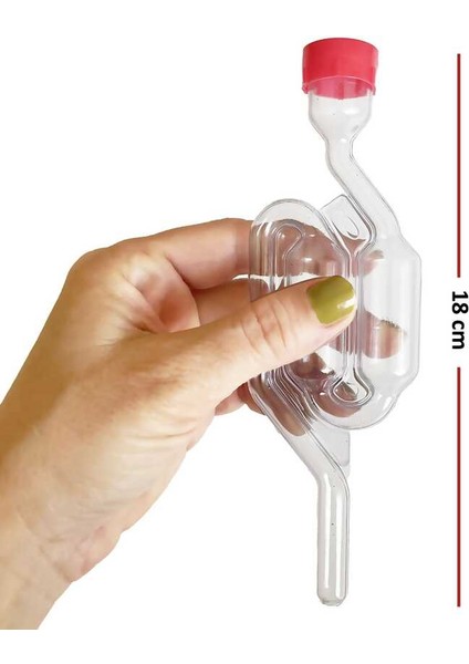 3 Adet Hava Kilidi 18 cm Şeffaf Renkli Plastik Malzeme ile Pratik Kullanım fiyatları