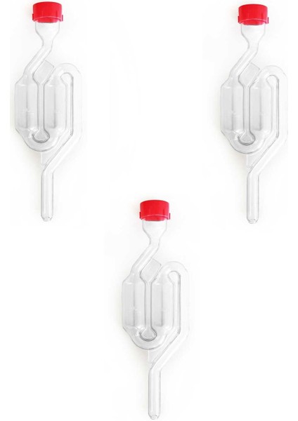 3 Adet Hava Kilidi 18 cm Şeffaf Renkli Plastik Malzeme ile Pratik Kullanım modelleri