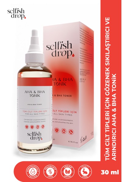Aha & Bha Arındırıcı Cilt Yağı Dengeleyici Tonik