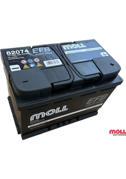 12V 74 Ah Efb Start Stop Akü 2025 Ü.T