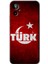General Mobile 23 Se Kılıf Hd Desen Baskılı Arka Kapak + Kırılmaz Cam - Ayyıldız Türk 1