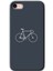 Apple iPhone 7 Kılıf Hd Desen Baskılı Arka Kapak + Kırılmaz Cam - Bike 1