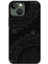 Apple iPhone 13 Kılıf Hd Desen Baskılı Arka Kapak - Siyah Mandala 1