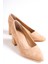 MBZFR601-SN Kadın Süet Blok Topuklu 6 cm Sivri Burun Nude Stiletto & Topuklu Ayakkabı 2