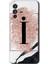 Vivo V23 5g Kılıf Hd Desen Baskılı Arka Kapak + Kırılmaz Cam - Pembe Mermer Desenli I Harfi 1